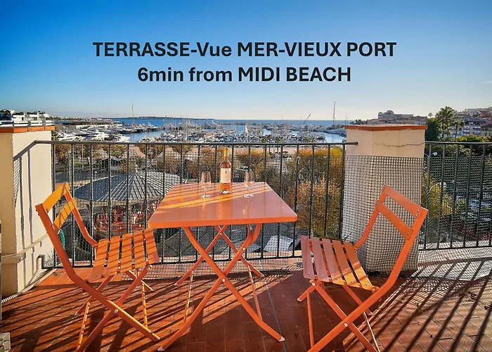 Exceptionnel 3 Pieces Avec Terrasse Vue Sur Vieux Port Centre Ville L! A2B195